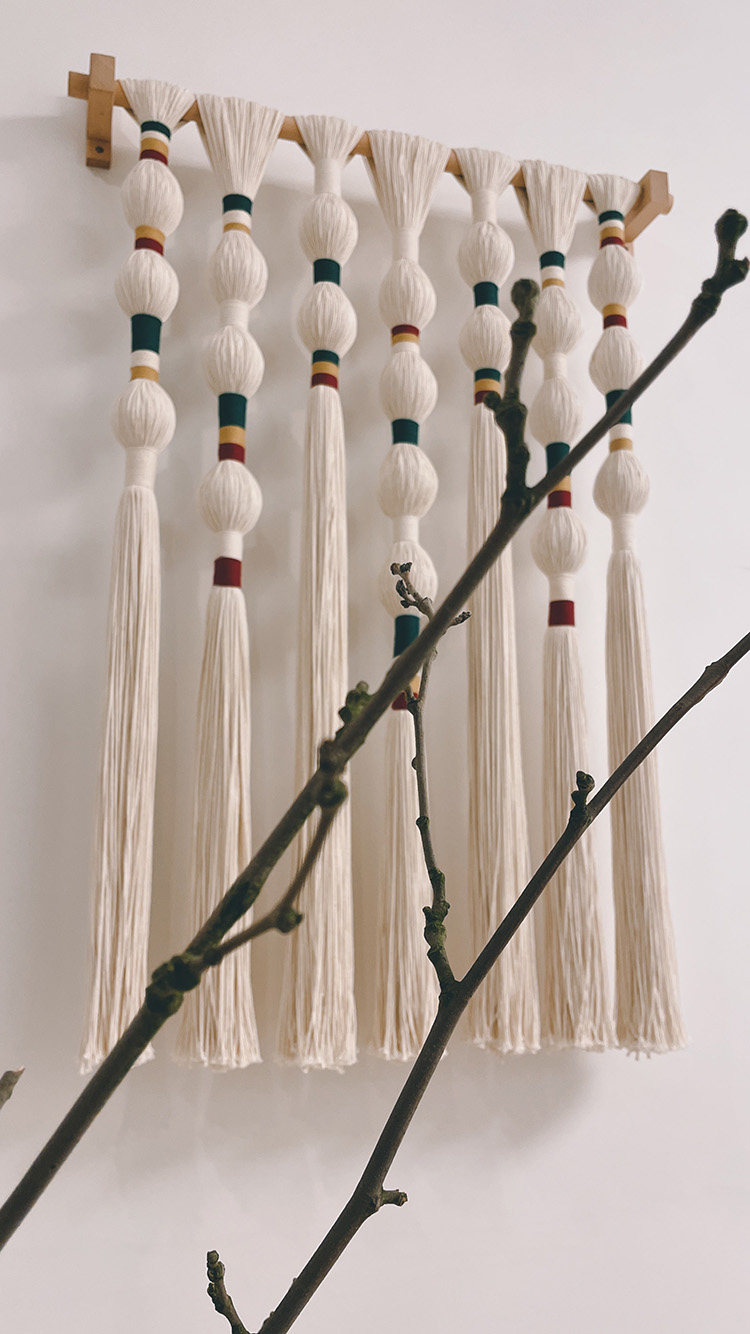 Гобелен 软装卧室玄关酒店流苏编织挂毯