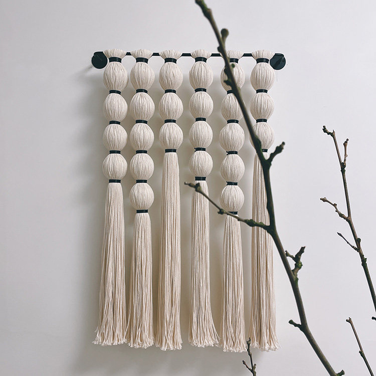 Гобелен 软装卧室玄关酒店流苏编织挂毯
