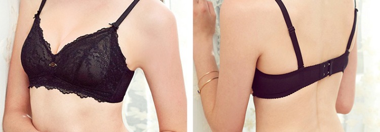 Yiqian Không có vòng thép áo ngực mỏng phù hợp với đồ lót Sexy ren tam giác kính Pháp đồ lót mỏng nữ thời trang nữ cao cấp