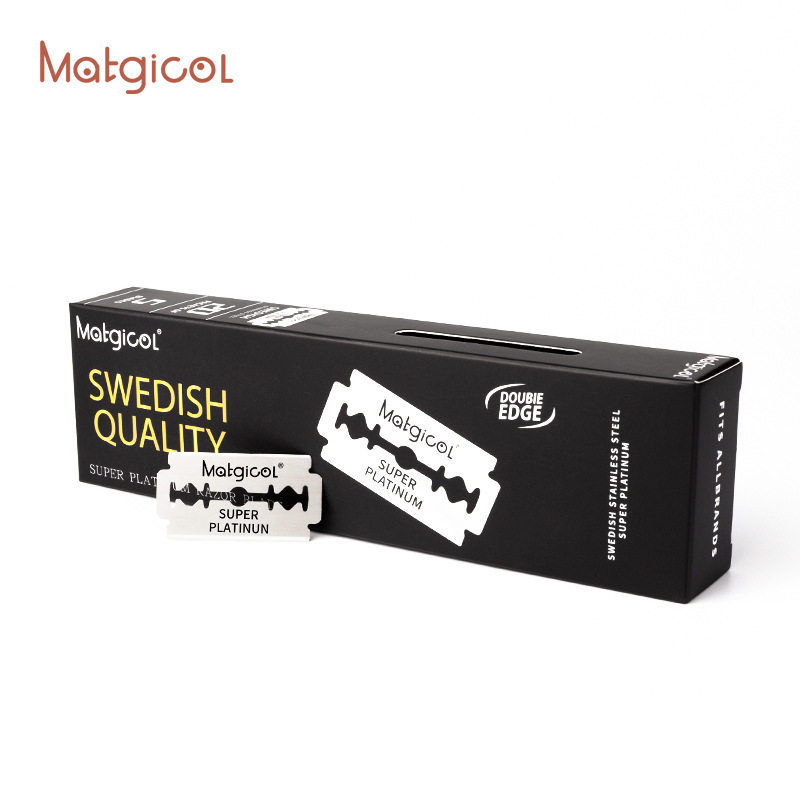 Rhinoceros Matgicol Black Box Bifacial Blade Male Old Corporal Manually Shaved Hooter Stainless Steel Full English 74 Blade