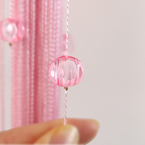 Door Curtain Bead Curtain Mesh Red New Home Living Room Toilet Feng Shui Partition Cord Curtain screen Screen Plastic Bead Curtain