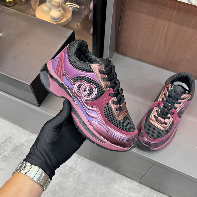 Classic Silver Horn King Breathable Mesh Casual Sneakers Round Toe Couple Shoes for Men and Women Retro Thick-Soled Dad Shoes