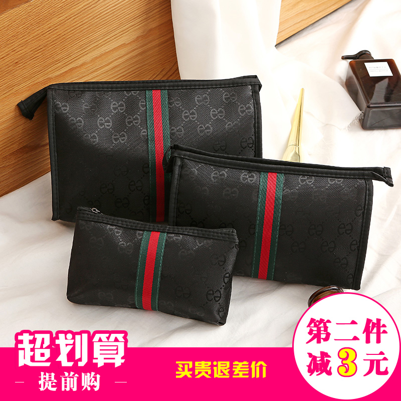 Cosmetic bag Korea large capacity simple portable small travel waterproof portable girl heart wash bag Storage bag