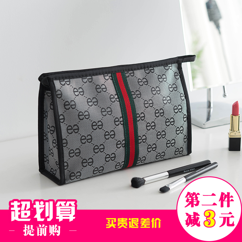Cosmetic bag women's portable 2021 new small Korean simple large capacity portable cosmetics storage bag washing bag