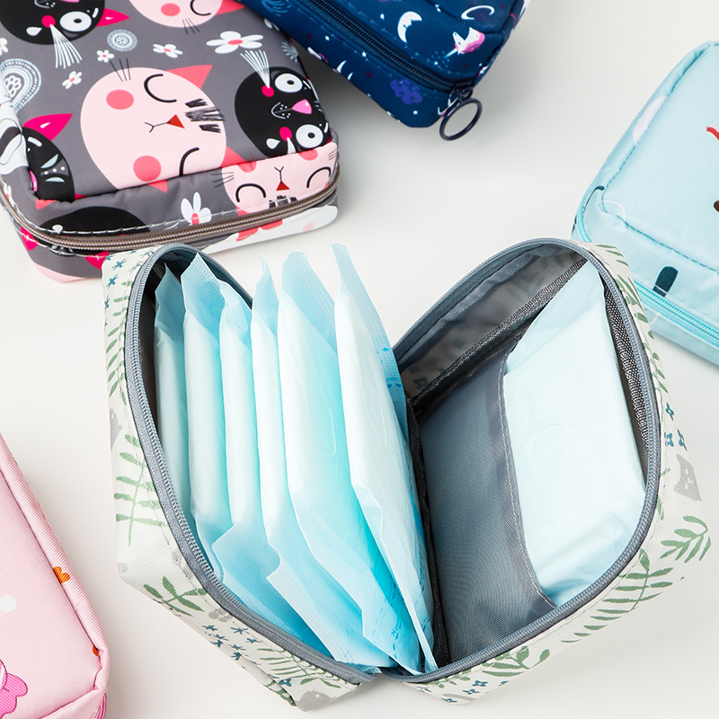 Sanitary Cotton Containing Bag Aunt Towels Large Capacity Small Number Portable Carry-on PHYSIOLOGICAL PERIOD SANITARY COTTON BAG MOON BAG