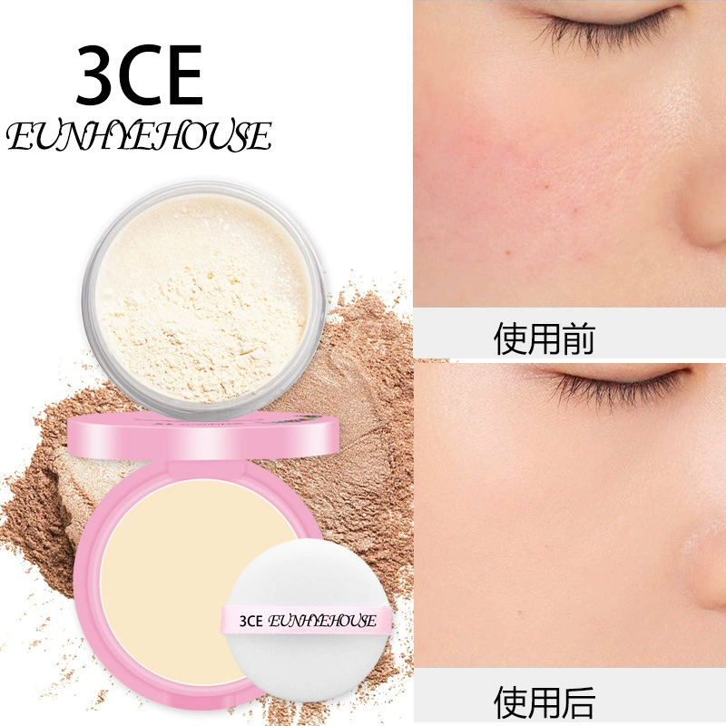 New 3CE Eunhye House Baba Dad Double Powder Powder 2 in 1 Makeup Powder Pink Che khuyết điểm - Quyền lực phấn phủ missha