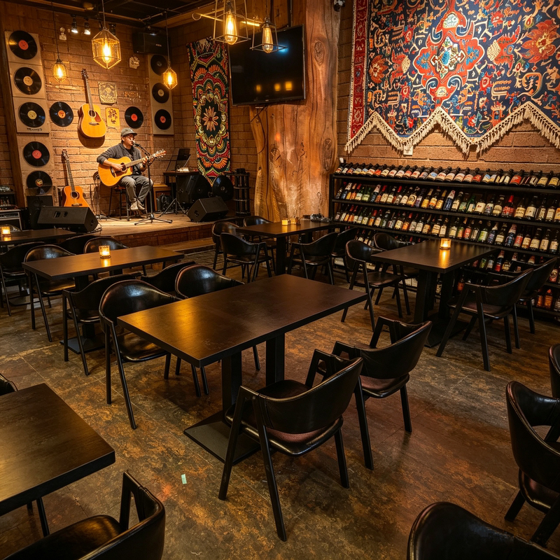 Folk Music Bar, Quiet Bar, Special Tables and Chairs, Live House, Tavern, Barbecue Table, Theme Nightclub, Cafe Dining Table Folk Music Bar, Quiet Bar, Special Tables and Chairs, Live House, Tavern, Barbecue Table, Theme Nightclub, Cafe Dining Table