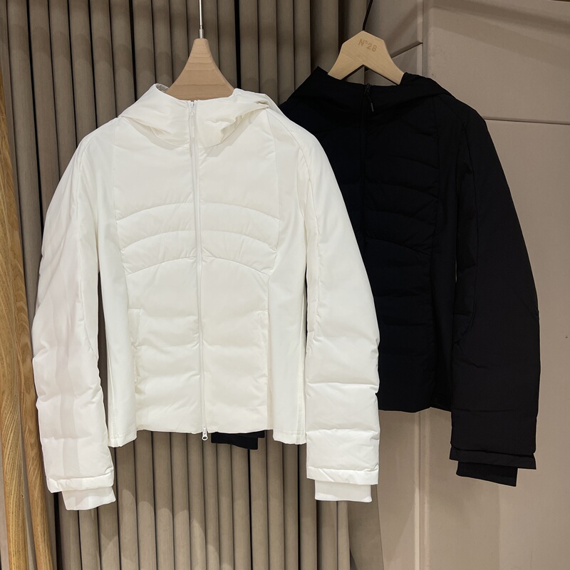 2026 Summer Model 18Qq-861 Fashionable and Simple Hooded Goose down Jacket m Bust Size 90 Length 54 No Returns No Exchanges