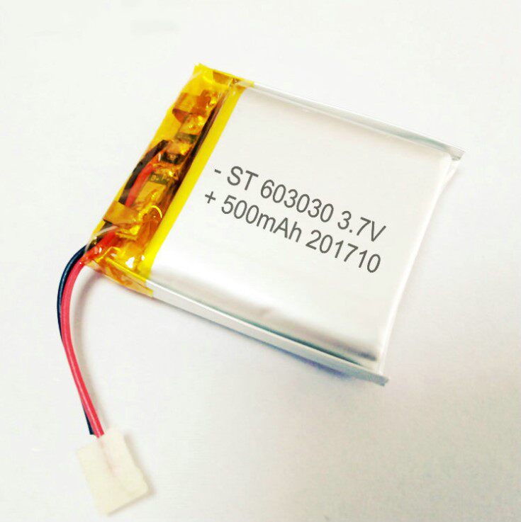 New 3 7V polymer lithium battery 603030 small steel gun battery Bluetooth sound wireless headphones 500mAh