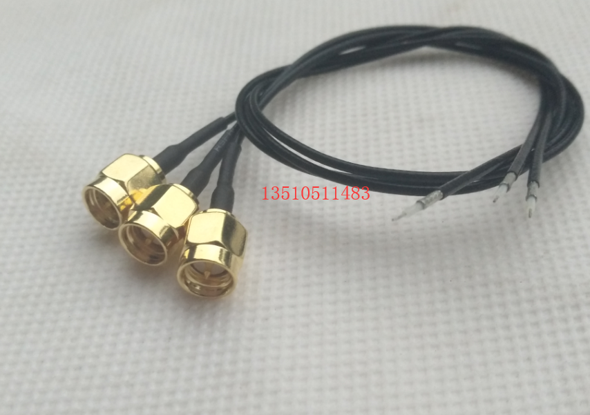SMA-J single-sided connecting line SMA male head imported soft coaxial signal antenna welding board line single-head line 50 ohms