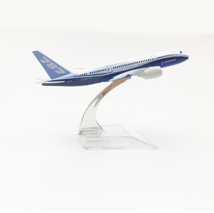 Collectible 1:400 Boeing 787 Alloy Aircraft Model Airplane Toys Gifts For Kids