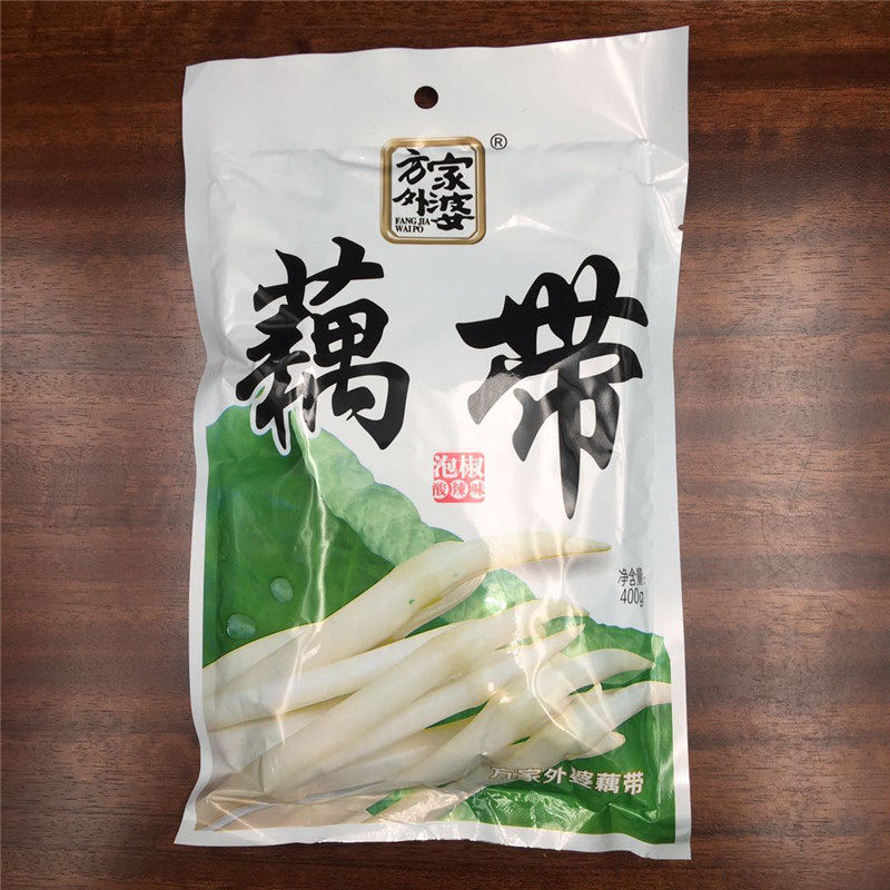 6 sacks of Fang's grandmother Bubble Pepper with 400g Acid Spicy Lotus Root Tip Open Stomach leftover Lotus Root with Lotus Fry Sauerkraut