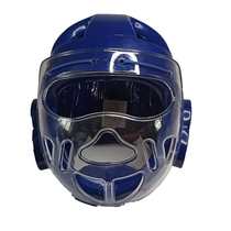 Integrated Taekwondo helmet mask head guard Boxing Sanda fight full face protection adult childrens and womens protective gear