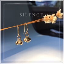Exquisite Joker American imported 14K gold ear hook does not fade European and American sweet temperament small golden bean earrings