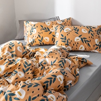 Raw like summer flower retro style flower pure cotton four sets double quilt cover folk art brief bed goods 2m bed linen
