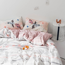 Bohemia Pure Cotton Four - piece Nordic Clean Cotton Bed Bed Sleeve Bed