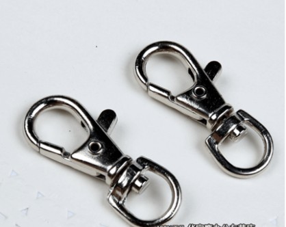 Stainless steel lobster buckle small key chain hanging waist universal hook chest buckle spring hook chain dog chain key chain accessories