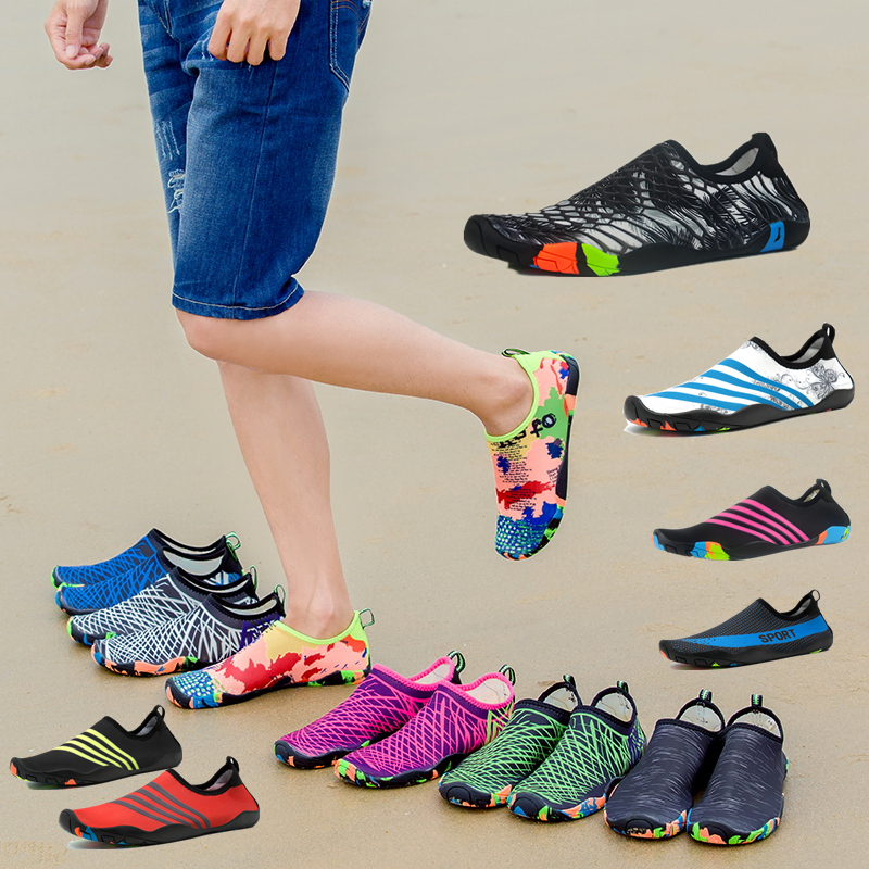 Men's and women's barefoot soft shoes Snorkeling shoes Beach diving shoes Fitness treadmill shoes Beach socks Children wading swimming shoes