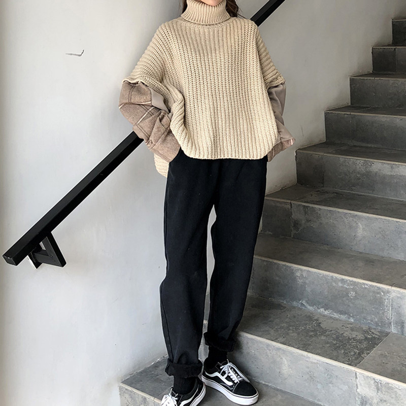 Semini lazy Korean version 100 lap tight waist plus suede elastic straight cylinder jeans Women Summer 202 new pants summer