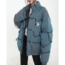 Race small sloth cotton clothes cotton clothes female winter design sensation medium long section loose thickened cotton padded jacket jacket blouses