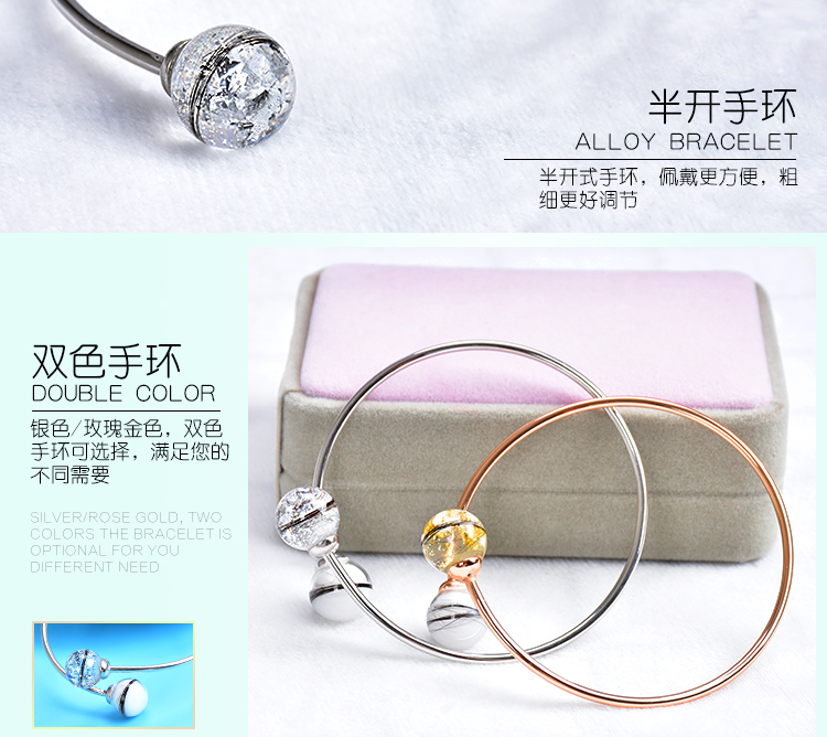 Em bé tóc lưu niệm tự làm vòng tay tự làm em bé vòng tay sữa mẹ mặt dây chuyền vòng tay pha lê cặp song sinh - Vòng đeo tay Cuff vòng tay tỳ hưu