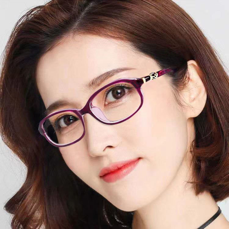 Anti-blue light old flower glasses female mobile phone radiation protection fatigue high definition elegant fashion old man super light comfortable and old light glasses