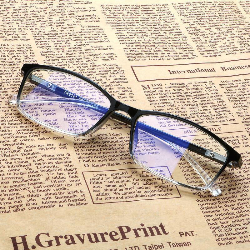 Anti-blue light anti-radiation flat goggles student glasses men and women no degree flat myopia glasses frame