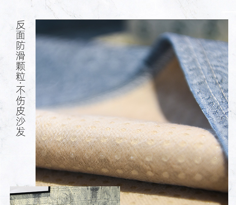 Sofa đệm vải chống trượt bốn mùa phổ quát đệm ba chỗ mới Trung Quốc đơn giản rắn gỗ bọc lại khăn - Ghế đệm / đệm Sofa mẫu đệm ghế gỗ