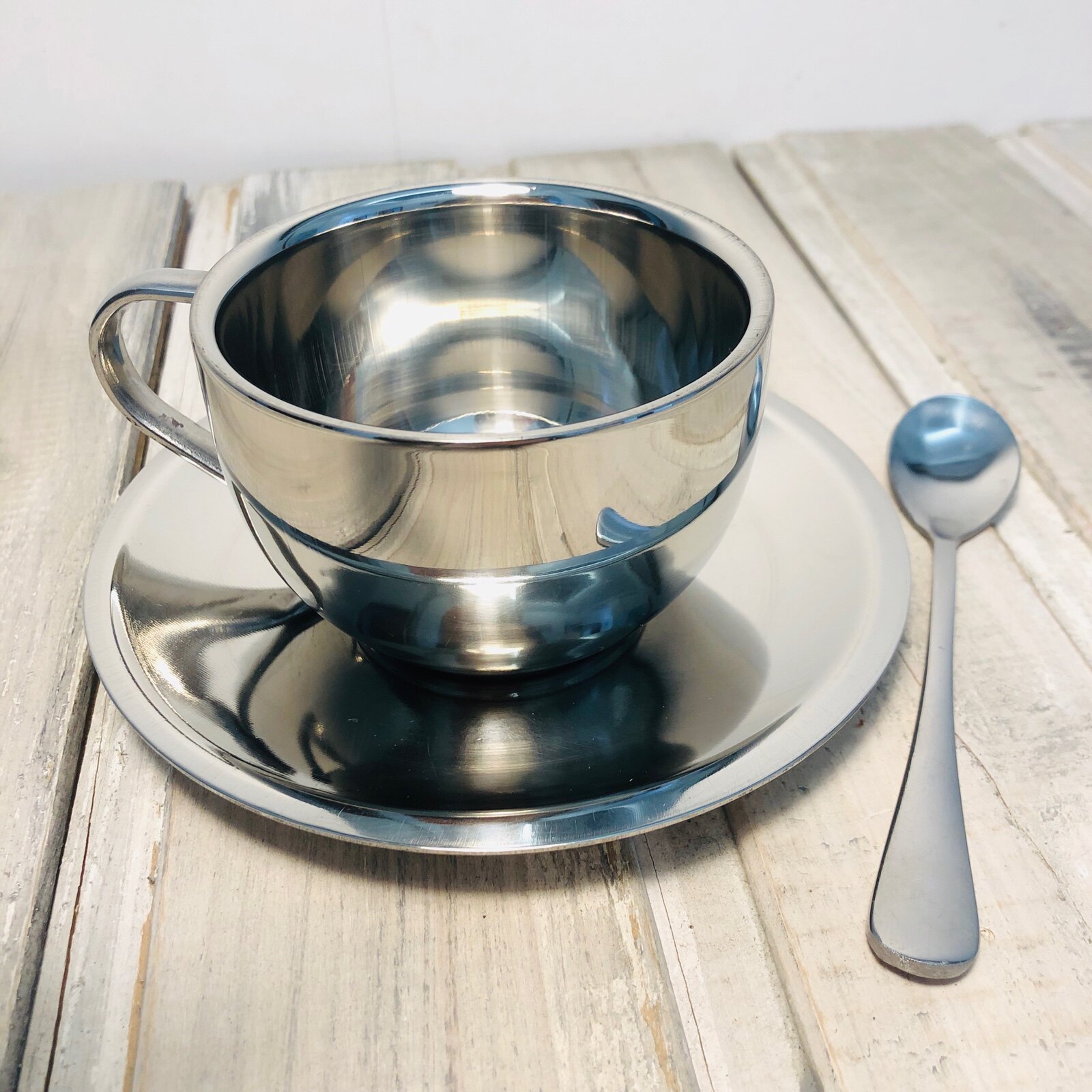 Tail goods defective coffee cup 304 stainless steel water cup double-layer thermal insulation cold-keeping tea cup simple creative baby cup