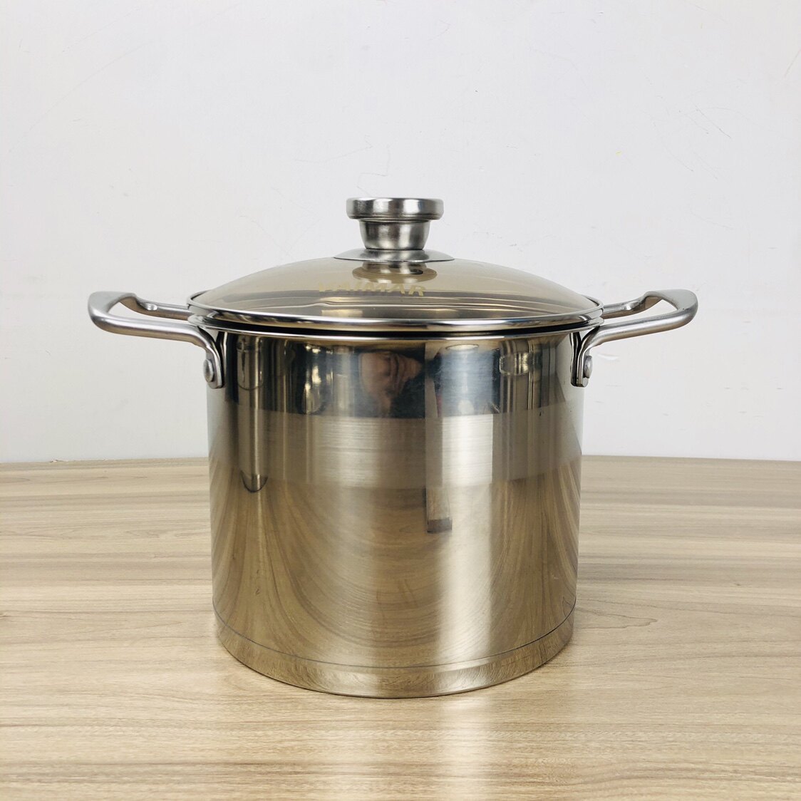 Defect clearance 304 stainless steel pot food grade thickened composite bottom soup pot induction cooker household gas 1820246