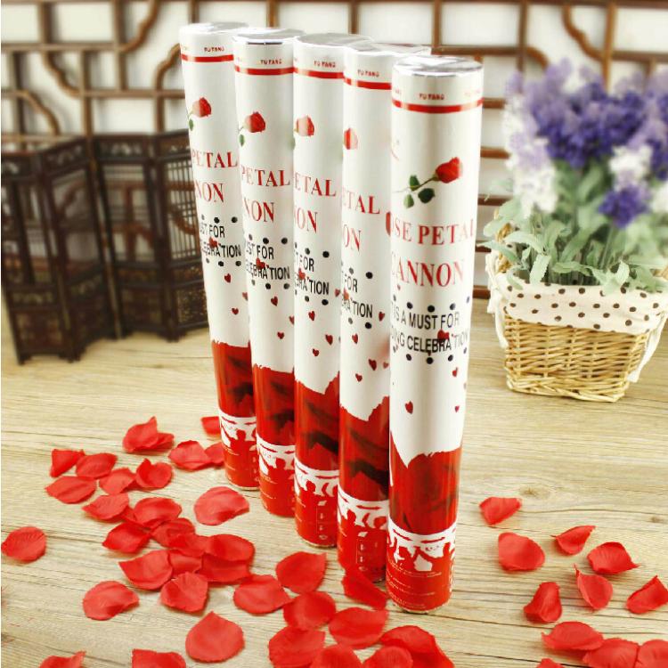 Rose petal salute Wedding wedding hand-held bouquet tube Ribbon-cutting Opening celebration Birthday party concierge flower