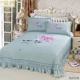 Ca ngợi chăn ga gối gia đình ba mảnh sang trọng châu Âu quilting Hàn Quốc in Hàn Quốc chăn bông bốn mùa giặt