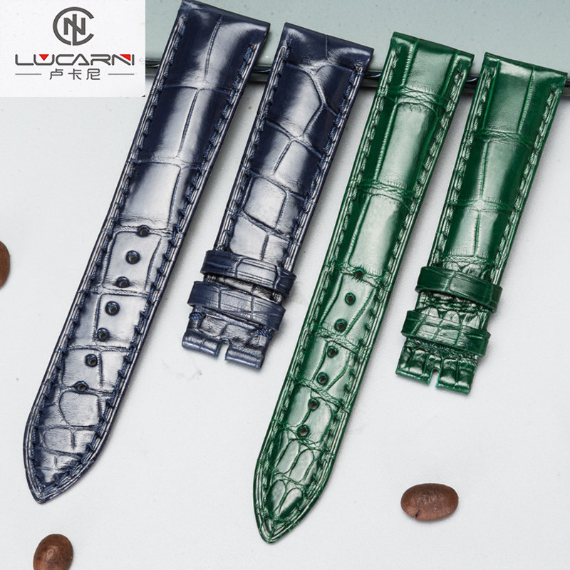 Handmade crocodile leather strap genuine leather matching Vacheron Constantin Patek Philippe Longines Breguet Jaeger-LeCoultre Omega