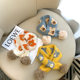 Ins autumn and winter Korean baby cute bear knitted fur ball scarf baby versatile warm going out woolen scarf