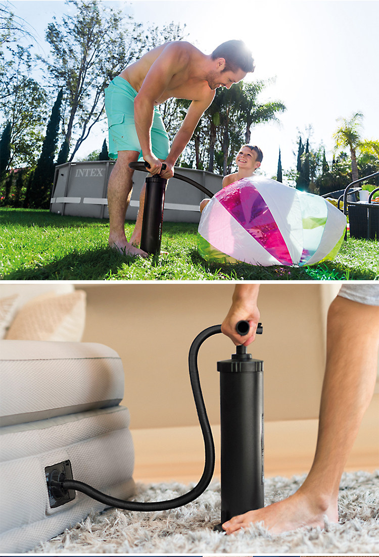 Насос 游泳圈充气泵手动充气泵打气筒高效户外压力吹气泵手泵手拉泵拉筒 OTHER