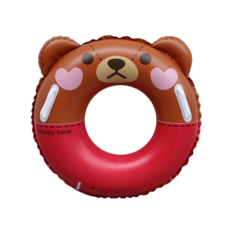 Vòng bơi trẻ em dành cho người lớn nách bên bờ biển đồ chơi bơm hơi float dày phim hoạt hình chàng trai và cô gái phao cứu sinh hồ bơi phao bơi cho bé sơ sinh