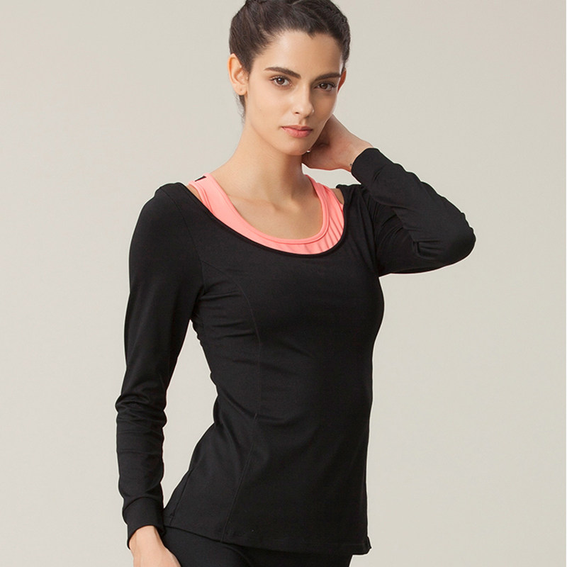 HOSA Autumn Winter Haosha Lady Fitness Yoga Long Sleeve Blouse Blouse Sweatshirt With Lean Sportswear 116301508