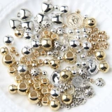 Браслет из бисера ручной работы, бусины, аксессуар, высококлассные аксессуары, золотое серебряное украшение-шарик, ожерелье