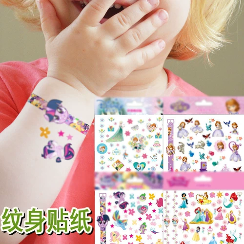 Пони, детские мультяшные тату наклейки для принцессы, водонепроницаемая наклейка