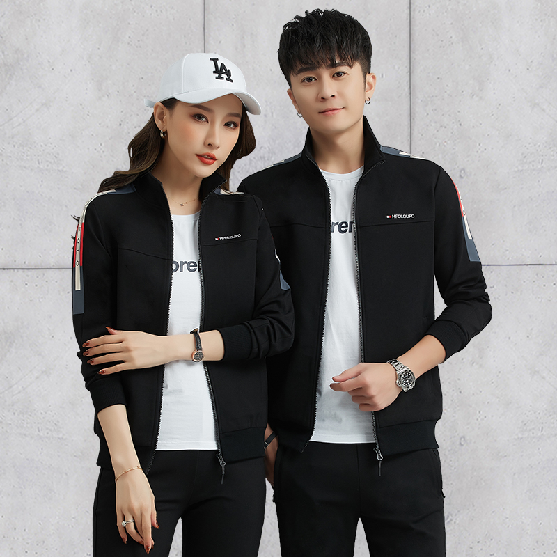 361 Running Sportswear Couple Wear Spring and Autumn Men's Jordano Cardigan Casual Sweater Three-piece Set Female Sportswear