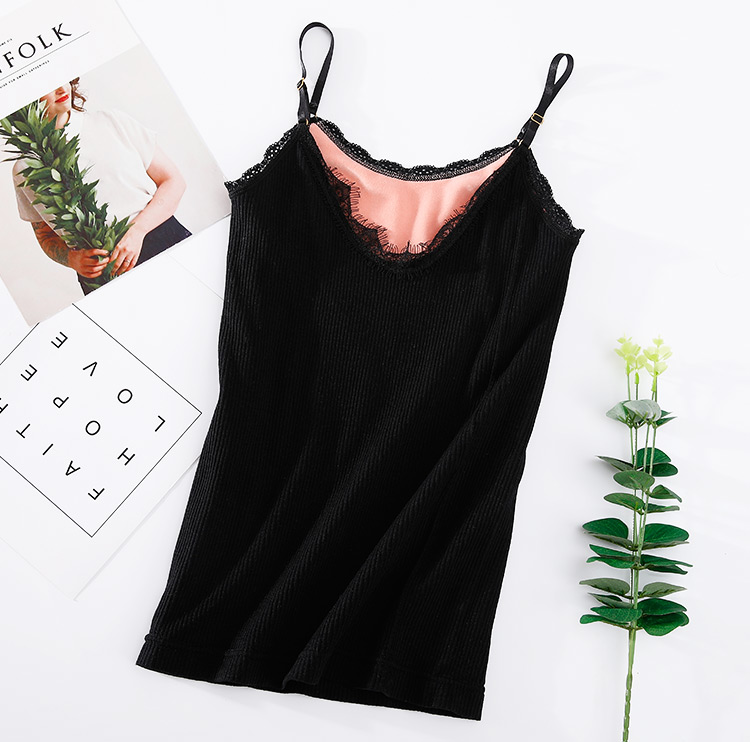 Áo vest ấm áp cho phụ nữ dày và nhung hỗ trợ định hình ngực cơ thể mùa thu và mùa đông đồ lót cotton bó sát mặc áo sơ mi chạm đáy áo giữ nhiệt nam nhật bản