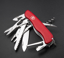 Original fitted Vickers Swiss Army knife 111MM red Hercules 0 9043 black handle 0 9043 3 knife