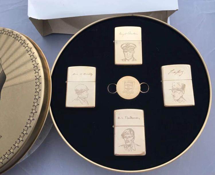 Dongyu Chi Bao ZIPPO Lighter 1994 C94 Normandy landings 50 Annual pure Bronze Four General C94