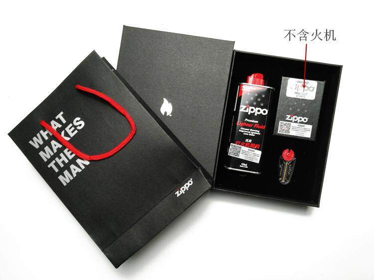 Original Loaded Zippo Accessories Gift Box Set 133ML Oil Fire Asbestos Core Gift Box Handbag Gift Aesthetic Atmosphere
