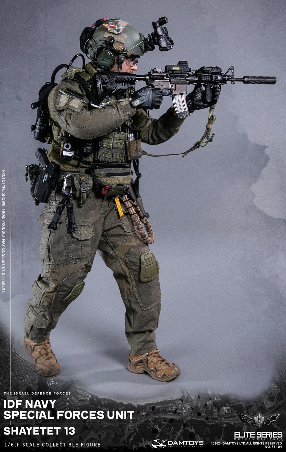 DAMTOYS 1/6　IDF 兵士フルセット　78104 DAMTOYS 78104 1/6 IDF Navy Special Forces Unit Shayetet 13 Action