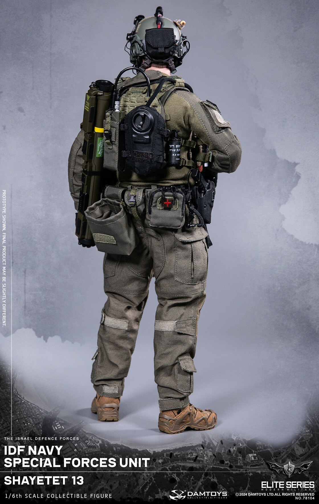 DAMTOYS 78104 1/6 IDF Navy Special Forces Unit Shayetet 13 Action