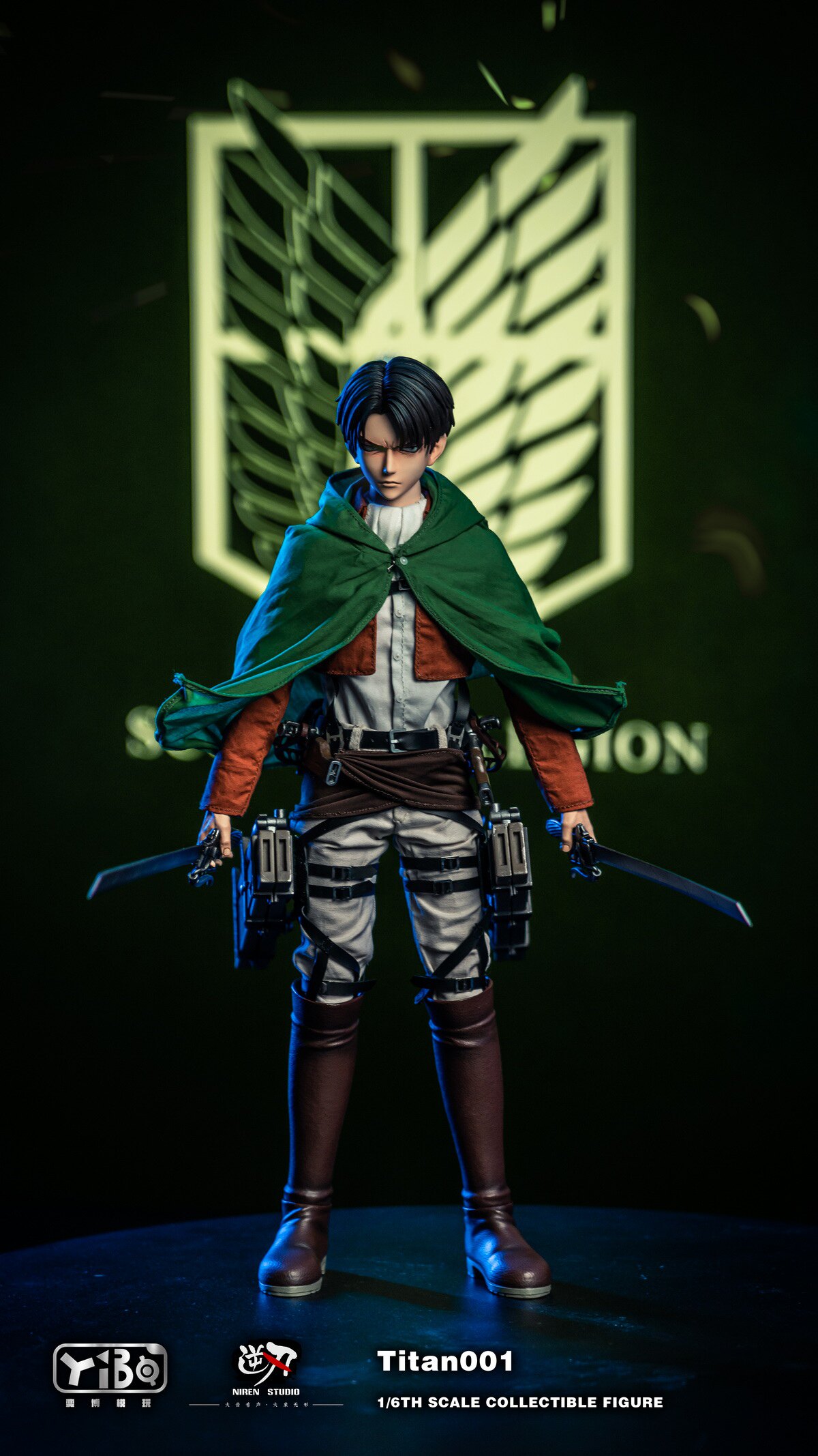 YIBO & Niren Studio 1/6 Attack on Titan Levi Ackerman Figure YB