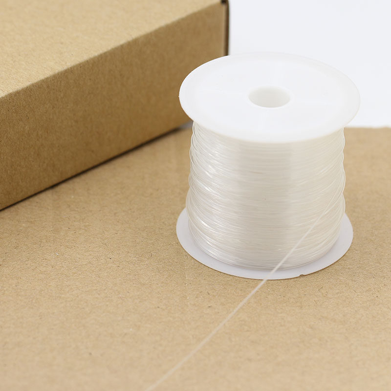 Fish filament line beaded line transparent plastic non-elastic fishing line