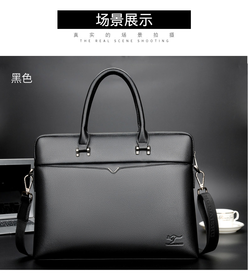 Tianhong Kangaroo Cặp tài liệu nam Da nam Túi tote Kinh doanh 2019 Làn sóng mới Công suất lớn Giải trí - Túi của con người tui xach