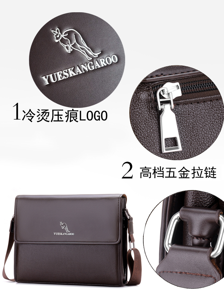 Yuesen Kangaroo Túi nam cho nam Túi đeo vai Messenger Túi da Túi nam - Túi của con người túi christian dior